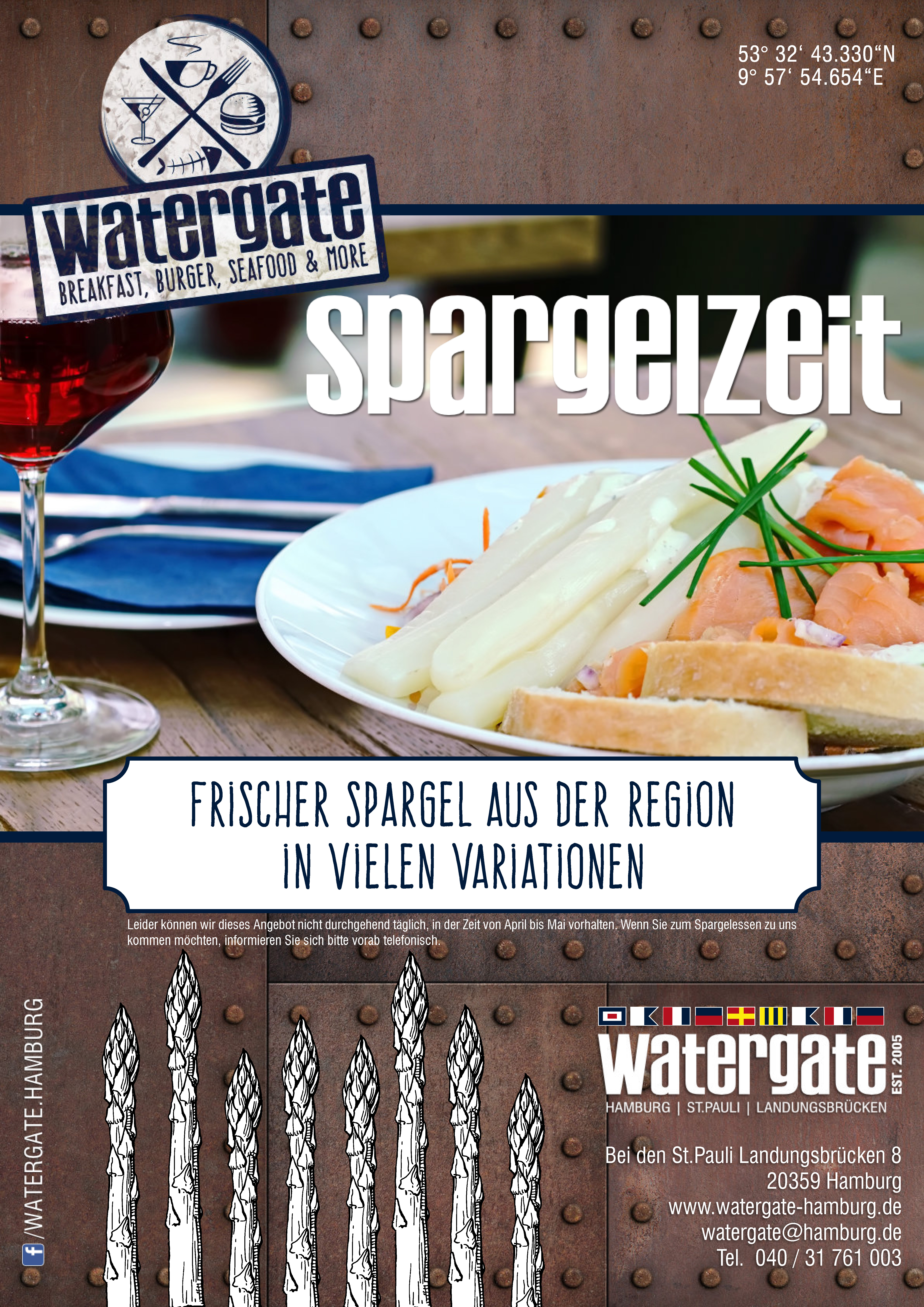 Watergate Hamburg Spargel